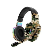 Karler Bass  Rgb Işıklı Oyuncu Kulaklığı Kamuflaj  Desenli Tasarım - 4