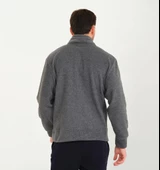 Nors Vanir Basic Yarım Fermuarlı Polar Sweatshirt Gri - 3