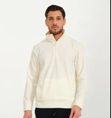 Nors Vanir Basic Yarım Fermuarlı Polar Sweatshirt Ekru - 1