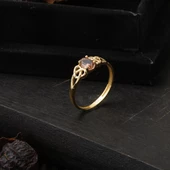 Minimal Kalp Tasarımlı 14 Ayar Altın Yüzük thumbnail 4