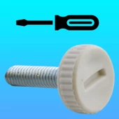 Bingo Rotil Ayak M6 Civatalı mm Beyaz Profil Ayağı 2.5 cm (10 ADET) - 2