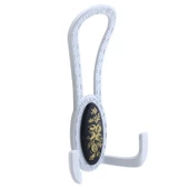 Palmira Portmanto Vestiyer Duvar Askısı Metal Dolap Elbise Askılığı Beyaz Siyah Desenli (4 Adet) thumbnail 2