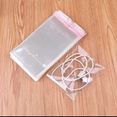 6x25+5 cm. (6x30) 100 Adet - Şeffaf Bantlı Yapışkanlı OPP Jelatin Poşet - 3