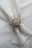 6 Adet Gold Güneş Metal Peçete Halkası - Napkin Ring thumbnail 2