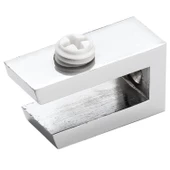Cam Tutucu Ahşap Raf Tutucu Cam Etejeri Metal U Tipi Krom Plastik Vidalı (4 ADET) - 4