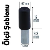 Raf Pimi Plastik Başlı Cam Tutucu Çivisi Mobilya Dolap Pimi Siyah (100 ADET) thumbnail 2