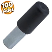 Raf Pimi Plastik Başlı Cam Tutucu Çivisi Mobilya Dolap Pimi Siyah (100 ADET) thumbnail 1