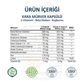 Kara Mürver Kapsül (Black Elderberry Capsule)  60 Adet thumbnail 3