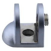 Cam Tutucu Ahşap Raf Tutucu Cam Etejeri Metal U Tipi Vidalı Mat Krom (4 ADET) - 2