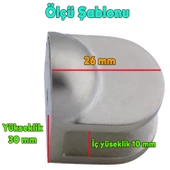 Cam Tutucu Ahşap Raf Tutucu Cam Etejeri Metal U Tipi Vidalı Saten (4 ADET) - 3