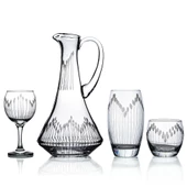 Decocia Pudgy 37 Parça 12 Kişilik  Bardak Çeyiz Seti Dik Karaflı Vega Desenli thumbnail 1