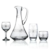 Decocia Pudgy 37 Parça 12 Kişilik  Bardak Çeyiz Seti Dik Karaflı Mira Desenli thumbnail 1