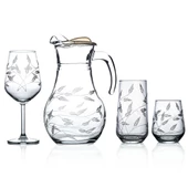 Decocia Kazaan 37 Parça  12 Kişilik Bardak Çeyiz Seti Sürgün Desenli thumbnail 1