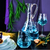 Decocia Kazaan 37 Parça 12 Kişilik  Bardak Çeyiz Seti Dik Karaflı Sürgün Desenli thumbnail 2