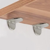 Raf Pimi Düz Nikel Cam Ahşap Metal Raf Tutucu Çivisi Mobilya Dolap Pimi Metal (50 ADET) - 5