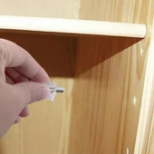 Raf Pimi Şeffaf Cam Ahşap Metal Raf Tutucu Çivisi Mobilya Dolap Pimi (50 ADET) thumbnail 5