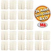Şerit Dübel 8x11 Plastik M6 (24 ADET) thumbnail 1