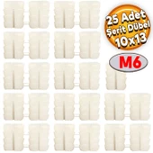 Şerit Dübel 10x13 Plastik M6 (25 ADET) - 1