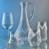 Decocia Kazaan 31 Parça 6 Kişilik  Bardak Çeyiz Seti Dik Karaflı Vega Desenli thumbnail 2