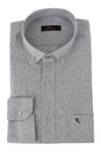 Erkek Klasik Uzun Kol Puantiyeli Gömlek BGL-ST02763 thumbnail 5