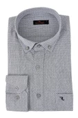 Erkek Klasik Uzun Kol Puantiyeli Gömlek BGL-ST02763 thumbnail 3