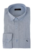 Erkek Klasik Uzun Kol Puantiyeli Gömlek BGL-ST02763 thumbnail 4