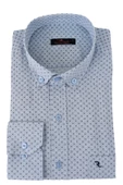 Erkek Klasik Uzun Kol Puantiyeli Gömlek BGL-ST02764 thumbnail 5