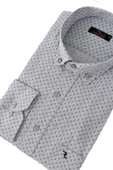 Erkek Klasik Uzun Kol Puantiyeli Gömlek BGL-ST02764 thumbnail 11