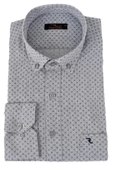 Erkek Klasik Uzun Kol Puantiyeli Gömlek BGL-ST02764 thumbnail 4