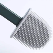 BUFFER® Duvara Monte Edilebilir Kapaklı Askılı Klozet Yumuşak Silikon Başlıklı Tuvalet Fırçası Seti thumbnail 7