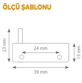 Cam Tutucu Etejer U Tipi Cam Raf Ahşap Menteşesi Nikel (4 ADET) thumbnail 2