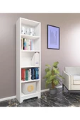 Nur Mobilya Ece 5 Raflı Kitaplık Beyaz - 1