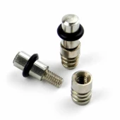 Raf Pimi Vidalı Contalı Cam Ahşap Metal Tutucu Çivisi Mobilya Dolap Pimi Metal (50 ADET) thumbnail 3