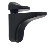 Pelikan Ayarlanabilir Etajer Cam Tutucu Ahşap Raf Tutucu Cam Etejeri Metal Vidalı Siyah (4 ADET) - 3