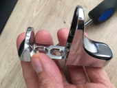 Pelikan Ayarlanabilir Etajer Cam Tutucu Ahşap Raf Tutucu Cam Etejeri Metal Vidalı Krom (4 ADET) - 6