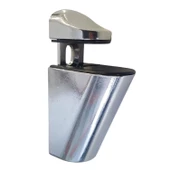 Pelikan Ayarlanabilir Etajer Cam Tutucu Ahşap Raf Tutucu Cam Etejeri Metal Vidalı Krom (4 ADET) - 2