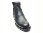 Erkek Bot Hakiki Deri İçi Tüylü Kışlık Fermuarlı - 5