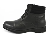 Erkek Bot Hakiki Deri İçi Tüylü Kışlık Fermuarlı - 4