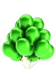 Metalik Balon Yeşil 25 Adet - 1