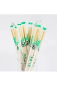Yeniden Kullanabilir 5 Çift Bambu Ahşap Chopstick - 4