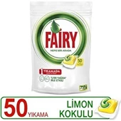 Fairy Hepsi Bir Arada Limon 50'li Bulaşık Makinesi Kapsülü - 2