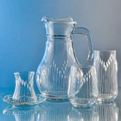 Decocia Kazaan 25 Parça 6 Kişilik  Bardak Çeyiz Seti Vega Desenli thumbnail 3