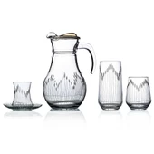 Decocia Kazaan 25 Parça 6 Kişilik  Bardak Çeyiz Seti Vega Desenli thumbnail 1