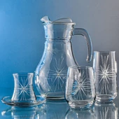 Decocia Kazaan 25 Parça  6 Kişilik Bardak Çeyiz Seti Mira Desenli thumbnail 3