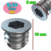 Metal Dübel 8x10 M6 Çinko (50 ADET) thumbnail 2