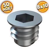 Metal Dübel 8x10 M6 Çinko (50 ADET) thumbnail 1