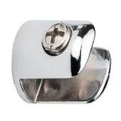 Cam Raf Tutucu Metal Yuvarlak Cam Etejer Menteşesi Krom Metal Vidalı 10 mm (4 Adet) - 3