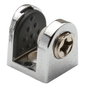 Tırnak Metal Cam Raf Tutucu Cam Etejer Menteşesi Krom Metal Vidalı 8 mm (4 Adet) - 3