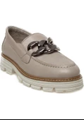 MAMMAMİA D23YA-3560 METAL TOKALI LOAFER DERİ KADIN AYAKKABI - 2