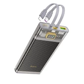 Polham Şeffaf Göstergeli 22.5W 10000mAh Kablolu Powerbank, Dahili İphone lightning ve Type C Kablolu - 1
